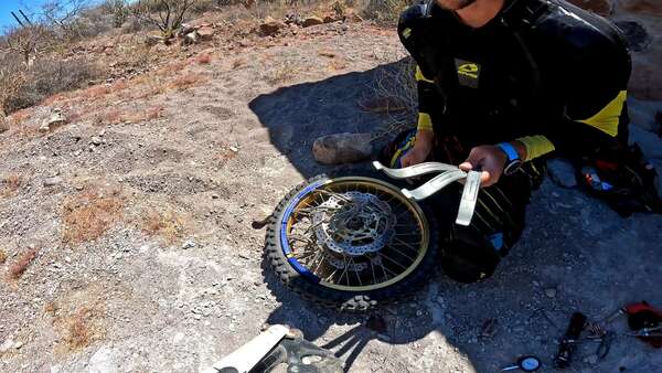 The unscheduled tire change video