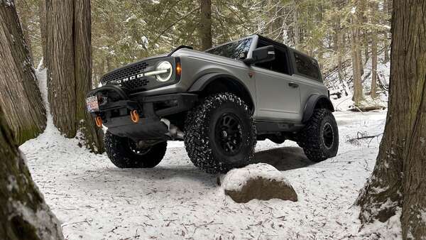 Twisted Steel In The Snow