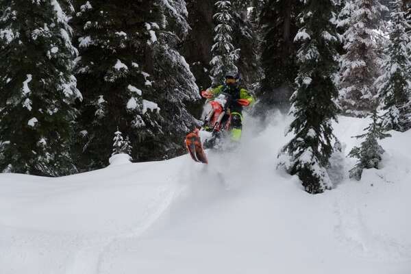 Awesome Steep Snowbike Day