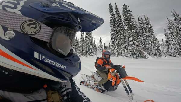 1st Timer & Snowbike Rescue!