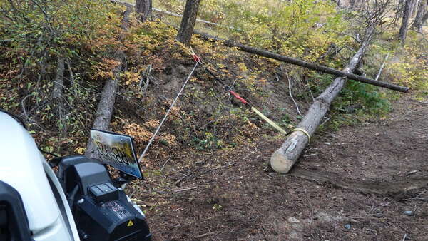 Jeep Assisted Dirt Bike Trail Repair