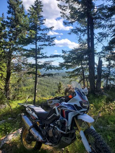 Riding along a cliff