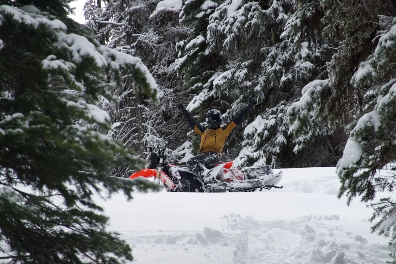 Awesome Steep Snowbike Day