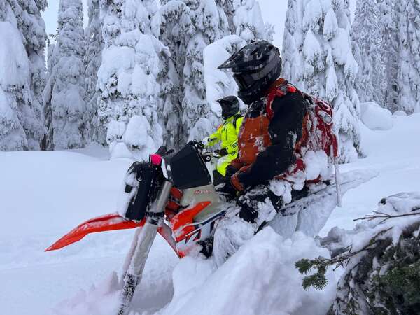 Abandoned Snowbike!